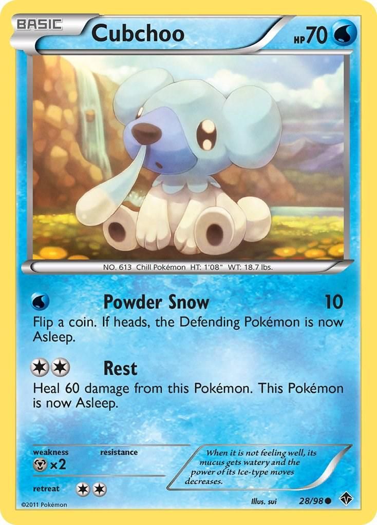 PSA 10 Cubchoo Legendary Treasures graded Pokémon card