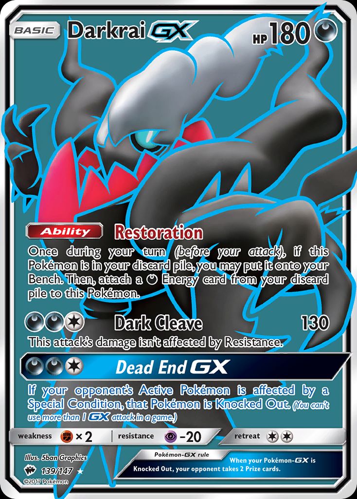 PSA 10 Darkrai Burning Shadows graded Pokémon card