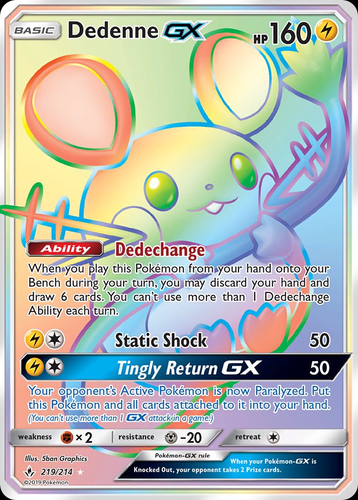 PSA 10 Dedenne Unbroken Bonds graded Pokémon card