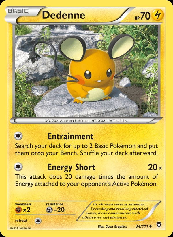 PSA 10 Dedenne Furious Fists graded Pokémon card