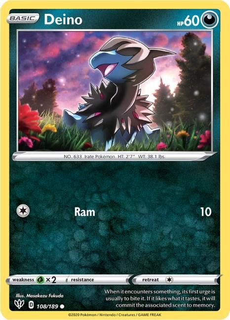 PSA 10 Deino Dark Phantasma graded Pokémon card