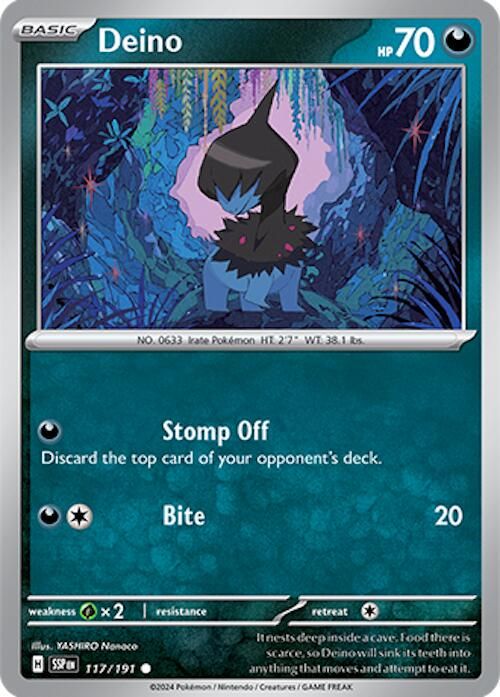 PSA 10 Deino Silver Tempest graded Pokémon card