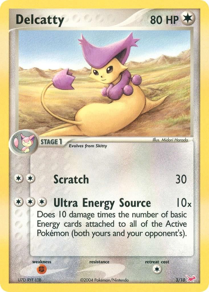 PSA 10 Delcatty EX Deoxys graded Pokémon card