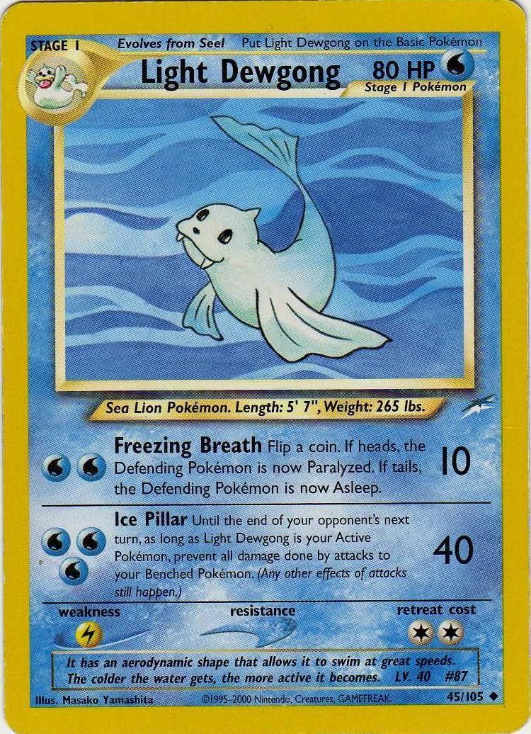 PSA 10 Dewgong Neo Revelation graded Pokémon card