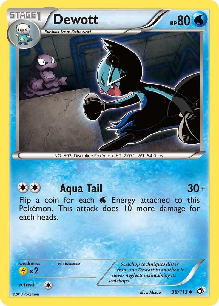 PSA 10 Dewott Legendary Treasures graded Pokémon card