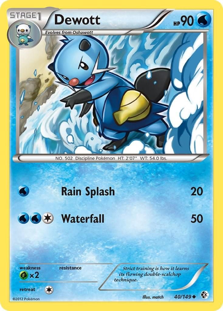 PSA 10 Dewott Boundaries Crossed graded Pokémon card