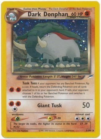 PSA 10 Donphan Neo Discovery graded Pokémon card