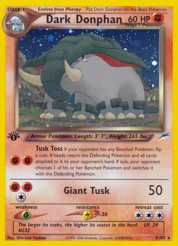 PSA 10 Donphan Neo Destiny graded Pokémon card