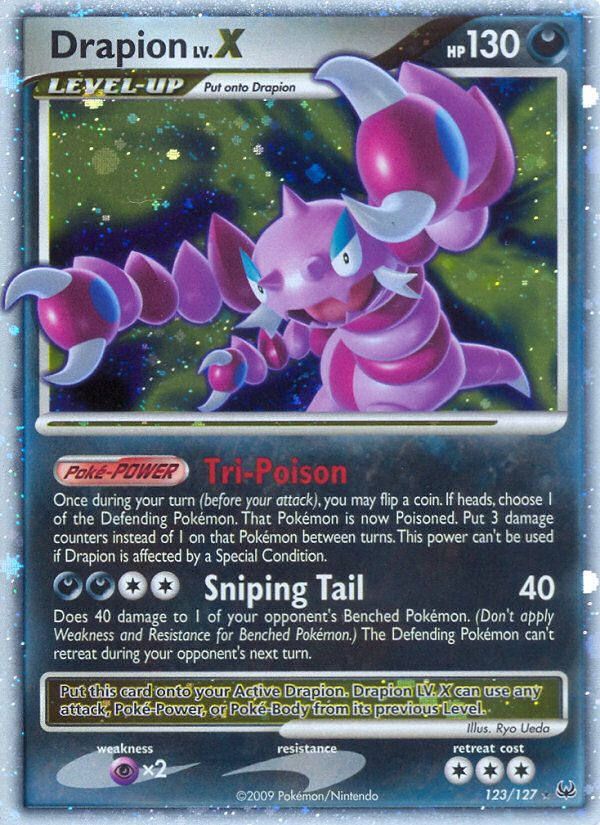 PSA 10 Drapion Rising Rivals graded Pokémon card