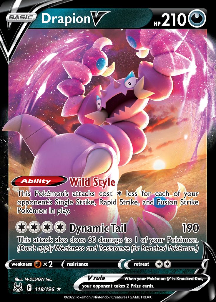 PSA 10 Drapion Astral Radiance graded Pokémon card