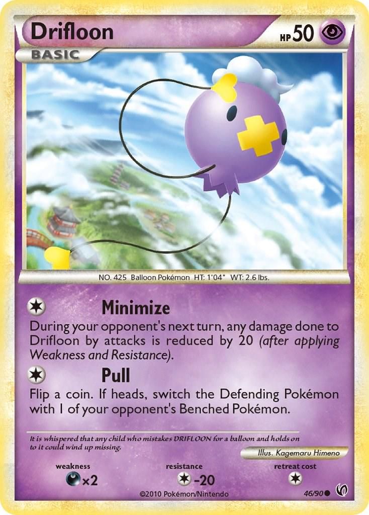 PSA 10 Drifloon HS. Undaunted graded Pokémon card