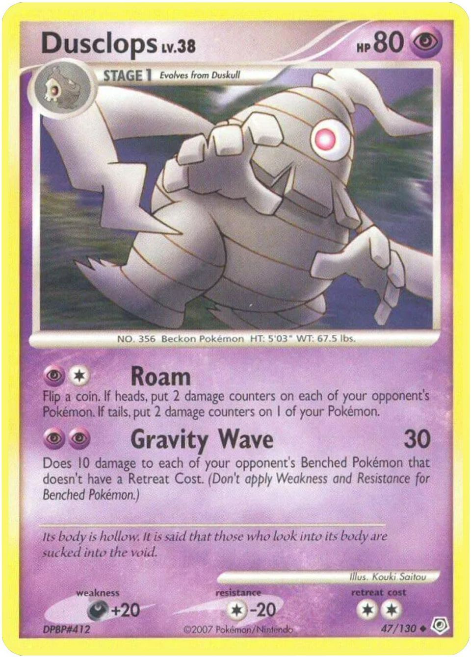 PSA 10 Dusclops Diamond & Pearl graded Pokémon card