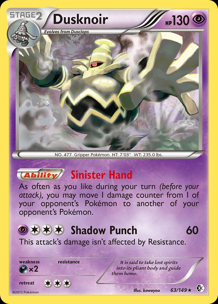PSA 10 Dusknoir BREAKpoint graded Pokémon card
