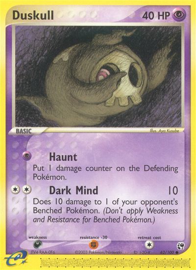 PSA 10 Duskull Stormfront graded Pokémon card
