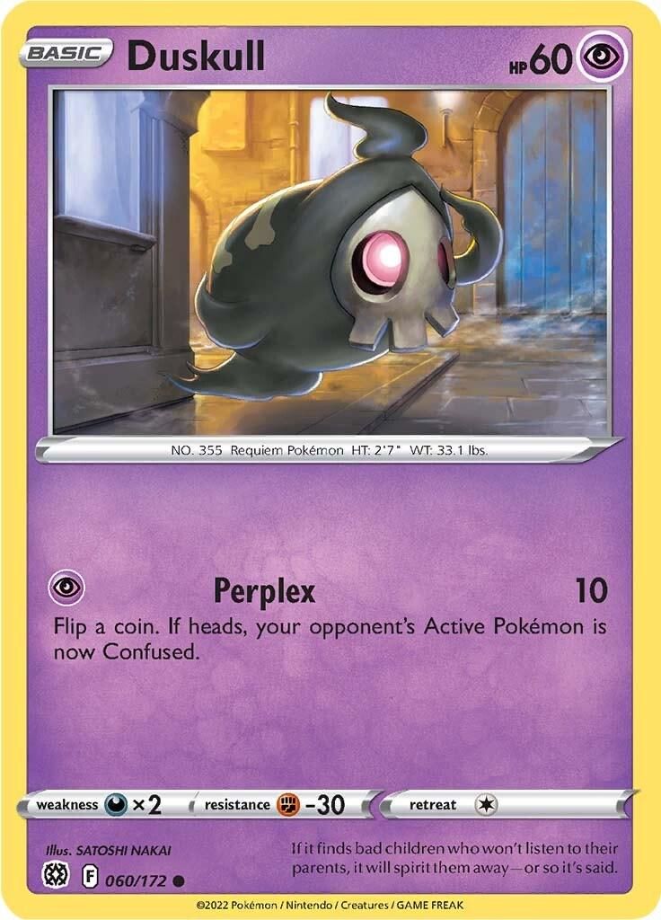 PSA 10 Duskull Chilling Reign graded Pokémon card