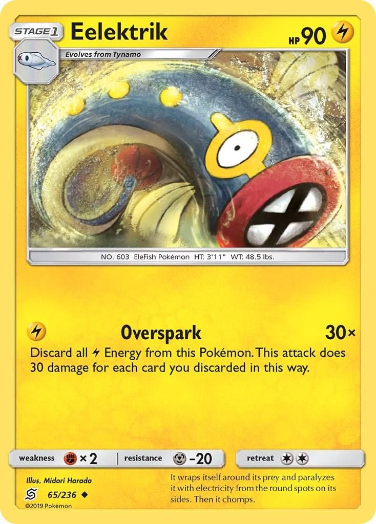 PSA 10 Eelektrik Unified Minds graded Pokémon card