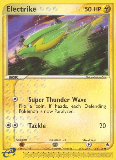 PSA 10 Electrike EX Ruby & Sapphire graded Pokémon card