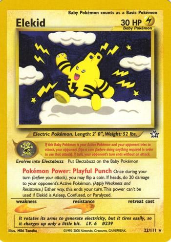 PSA 10 Elekid Neo Destiny graded Pokémon card