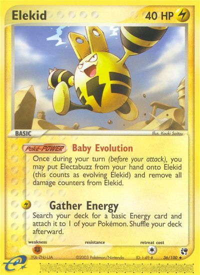 PSA 10 Elekid EX Sandstorm graded Pokémon card