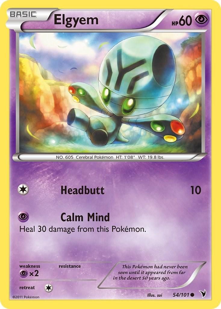 PSA 10 Elgyem Noble Victories graded Pokémon card