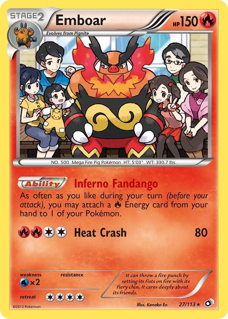 PSA 10 Emboar Legendary Treasures graded Pokémon card