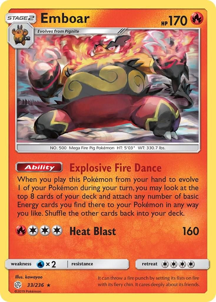 PSA 10 Emboar Unified Minds graded Pokémon card
