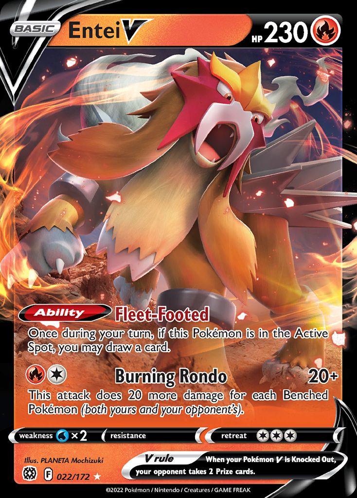 PSA 10 Entei Brilliant Stars graded Pokémon card