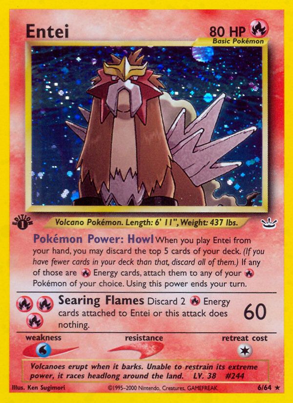 PSA 10 Entei Neo Revelation graded Pokémon card