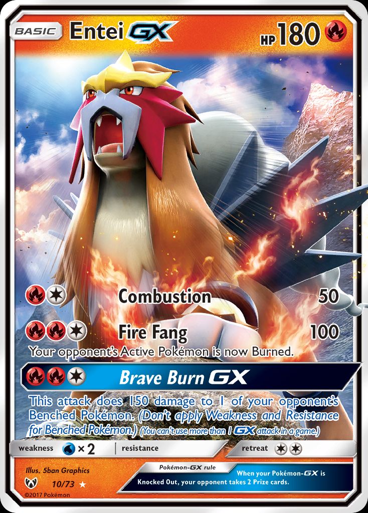 PSA 10 Entei Shining Legends graded Pokémon card