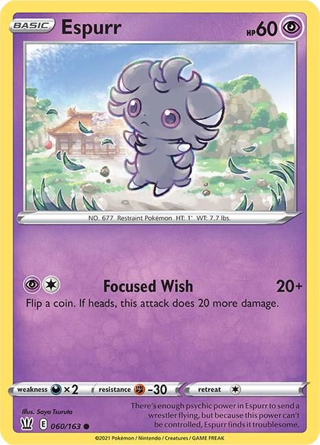 PSA 10 Espurr Furious Fists graded Pokémon card