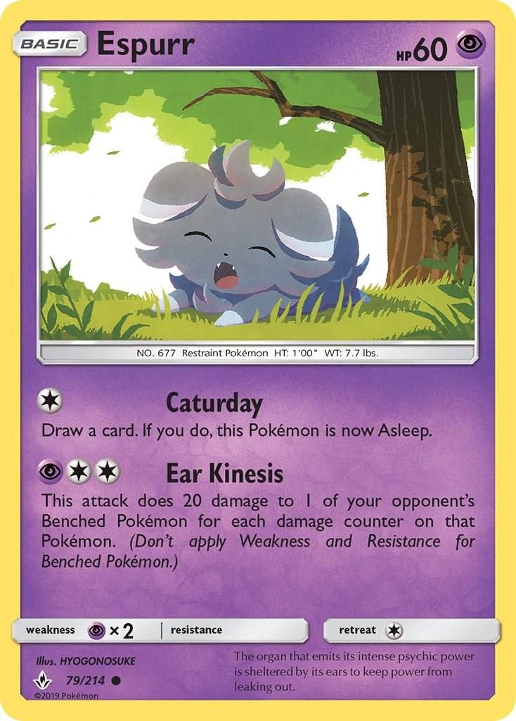 PSA 10 Espurr Sun & Moon graded Pokémon card