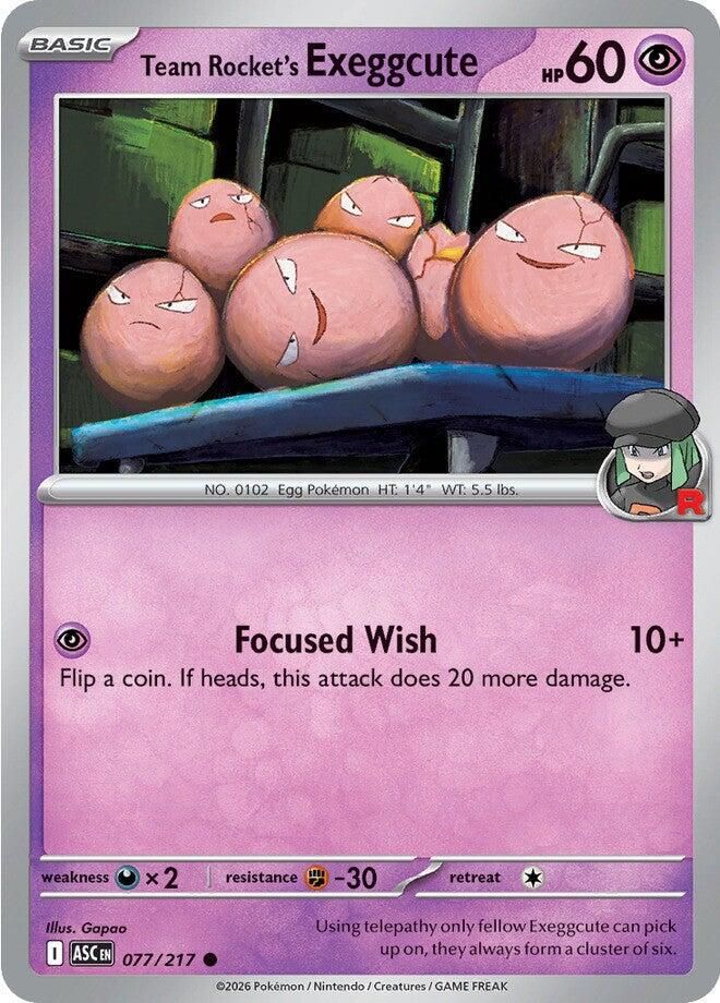 PSA 10 Exeggcute Team Rocket graded Pokémon card
