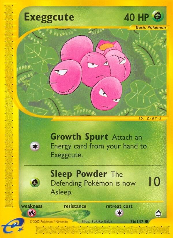 PSA 10 Exeggcute Aquapolis graded Pokémon card