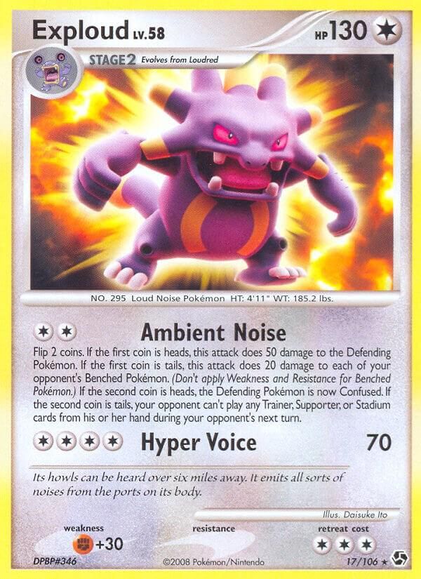 PSA 10 Exploud Great Encounters graded Pokémon card