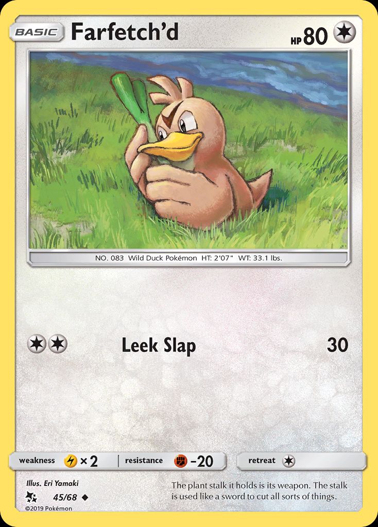 PSA 10 Farfetch'd Hidden Fates graded Pokémon card