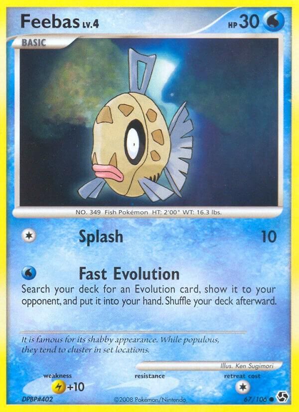 PSA 10 Feebas Great Encounters graded Pokémon card