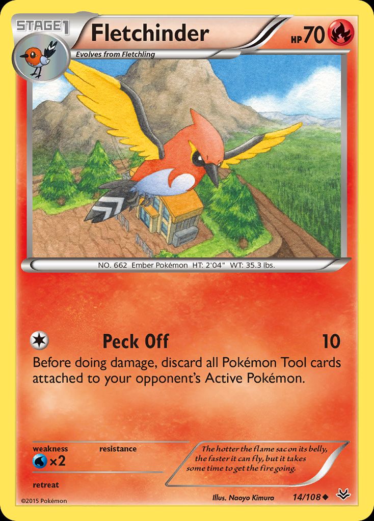 PSA 10 Fletchinder Steam Siege graded Pokémon card