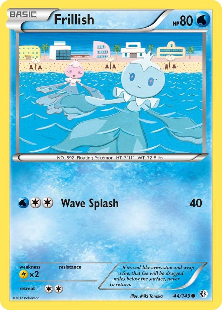 PSA 10 Frillish Boundaries Crossed graded Pokémon card