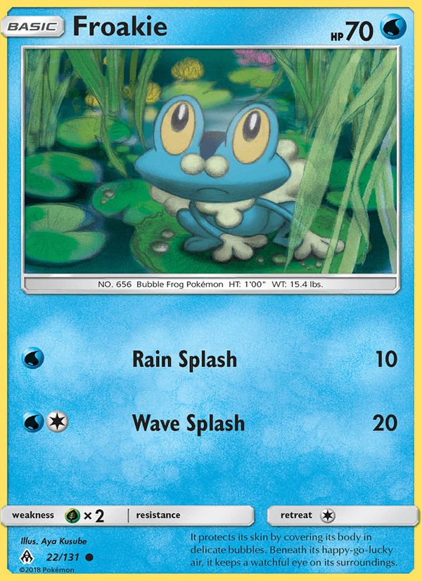 PSA 10 Froakie Forbidden Light graded Pokémon card