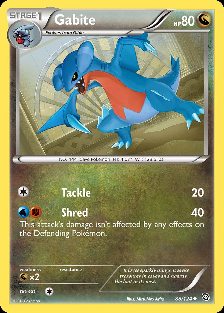 PSA 10 Gabite Forbidden Light graded Pokémon card