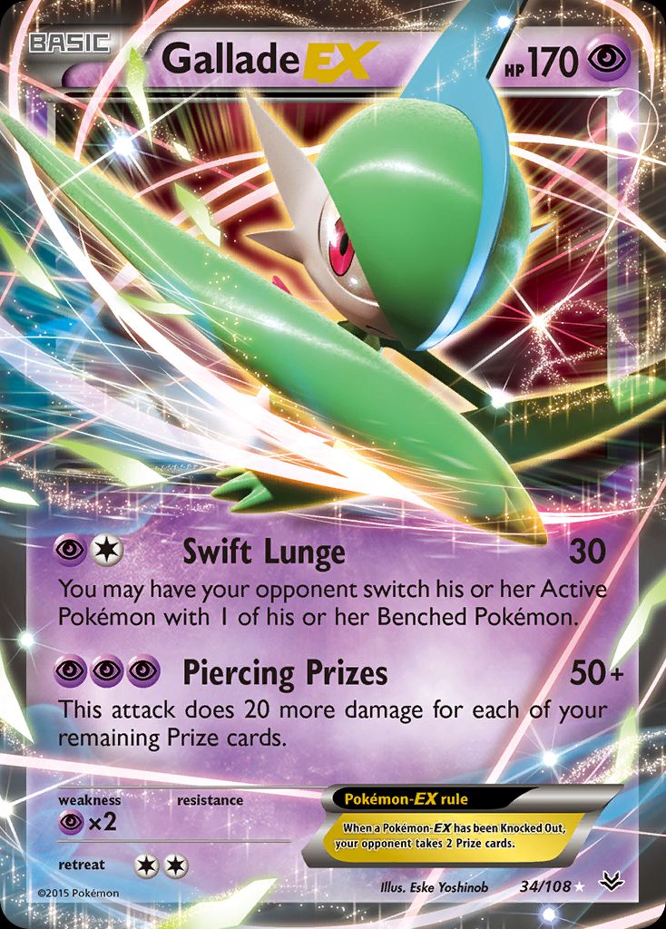 PSA 10 Gallade Roaring Skies graded Pokémon card
