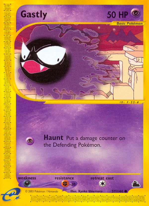 PSA 10 Gastly Skyridge graded Pokémon card