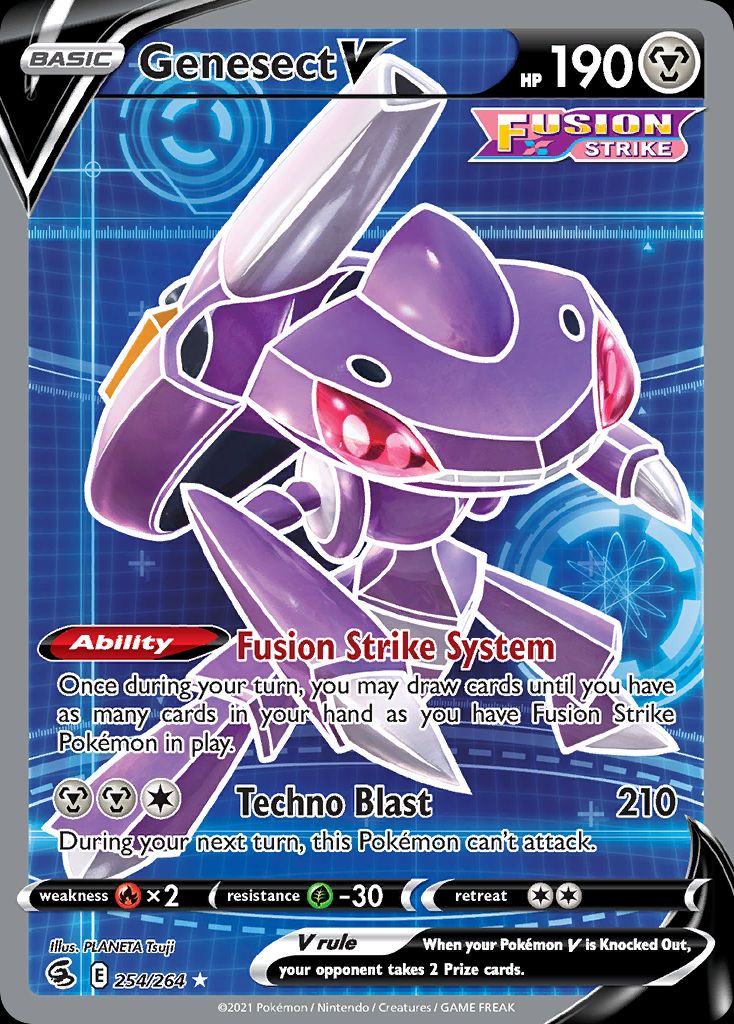 PSA 10 Genesect Fusion Strike graded Pokémon card