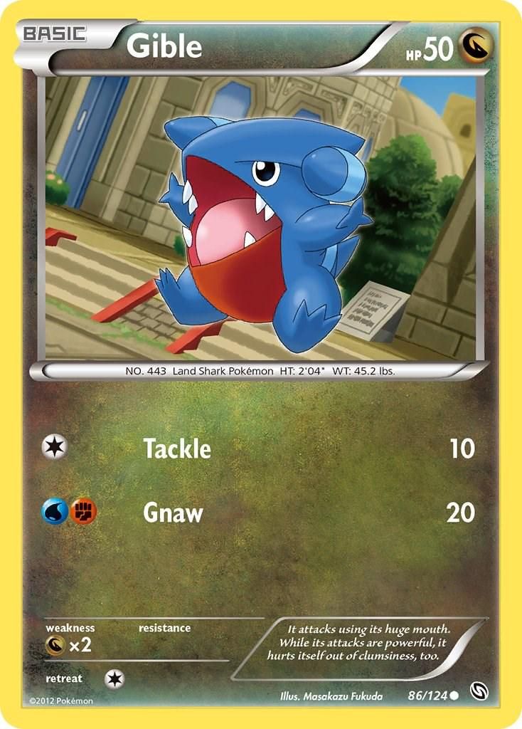 PSA 10 Gible Dragons Exalted graded Pokémon card