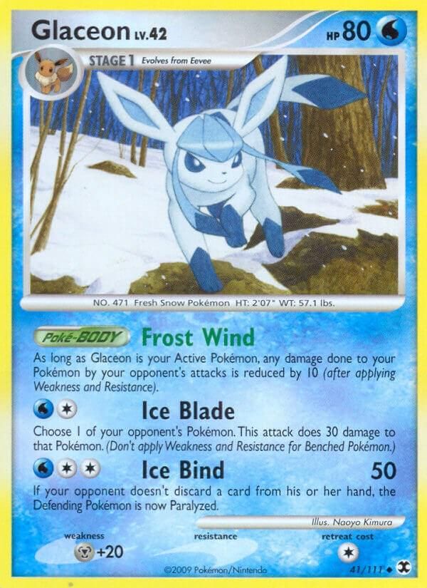 PSA 10 Glaceon Rising Rivals graded Pokémon card