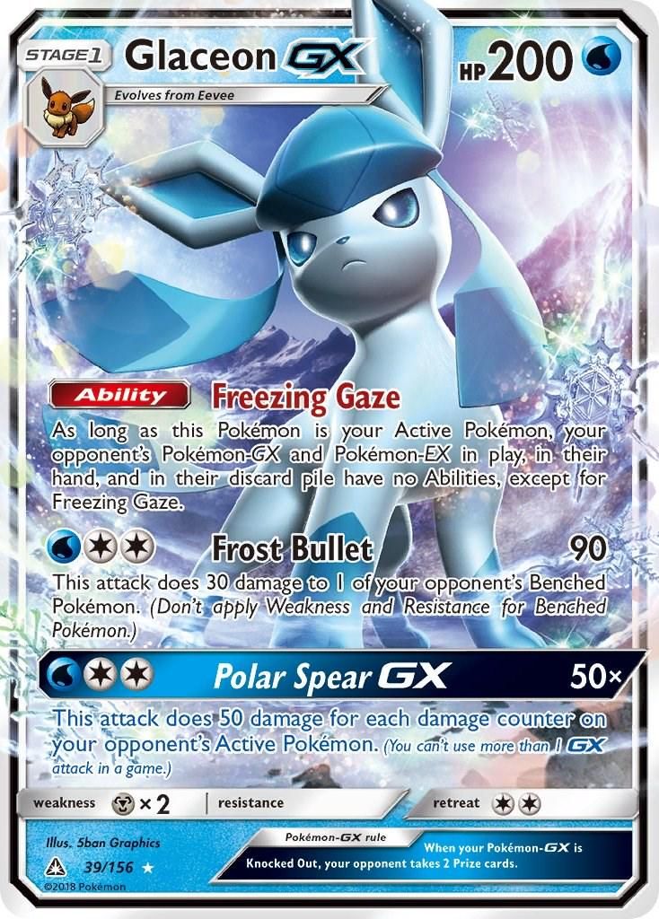 PSA 10 Glaceon Ultra Prism graded Pokémon card
