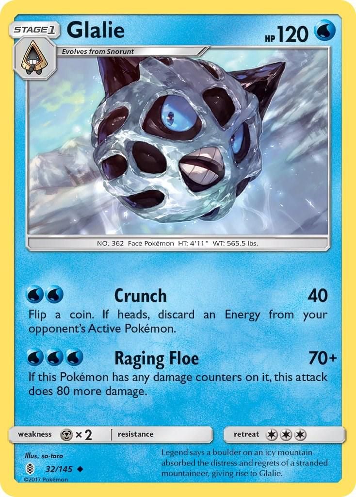 PSA 10 Glalie EX Crystal Guardians graded Pokémon card