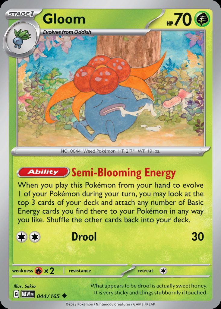 PSA 10 Gloom Scarlet & Violet 151 graded Pokémon card