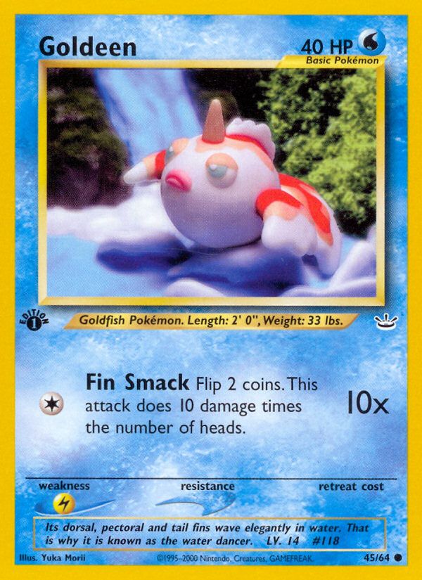 PSA 10 Goldeen Neo Revelation graded Pokémon card