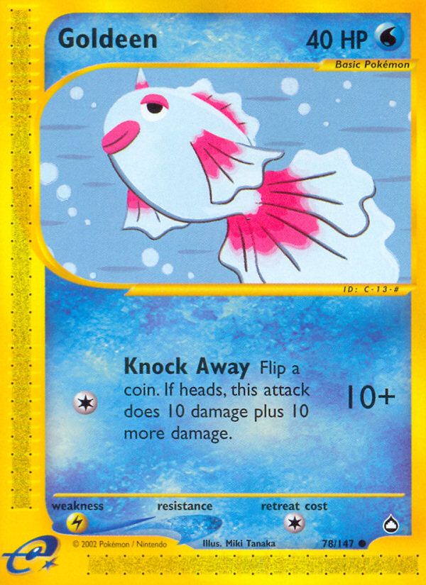 PSA 10 Goldeen Aquapolis graded Pokémon card